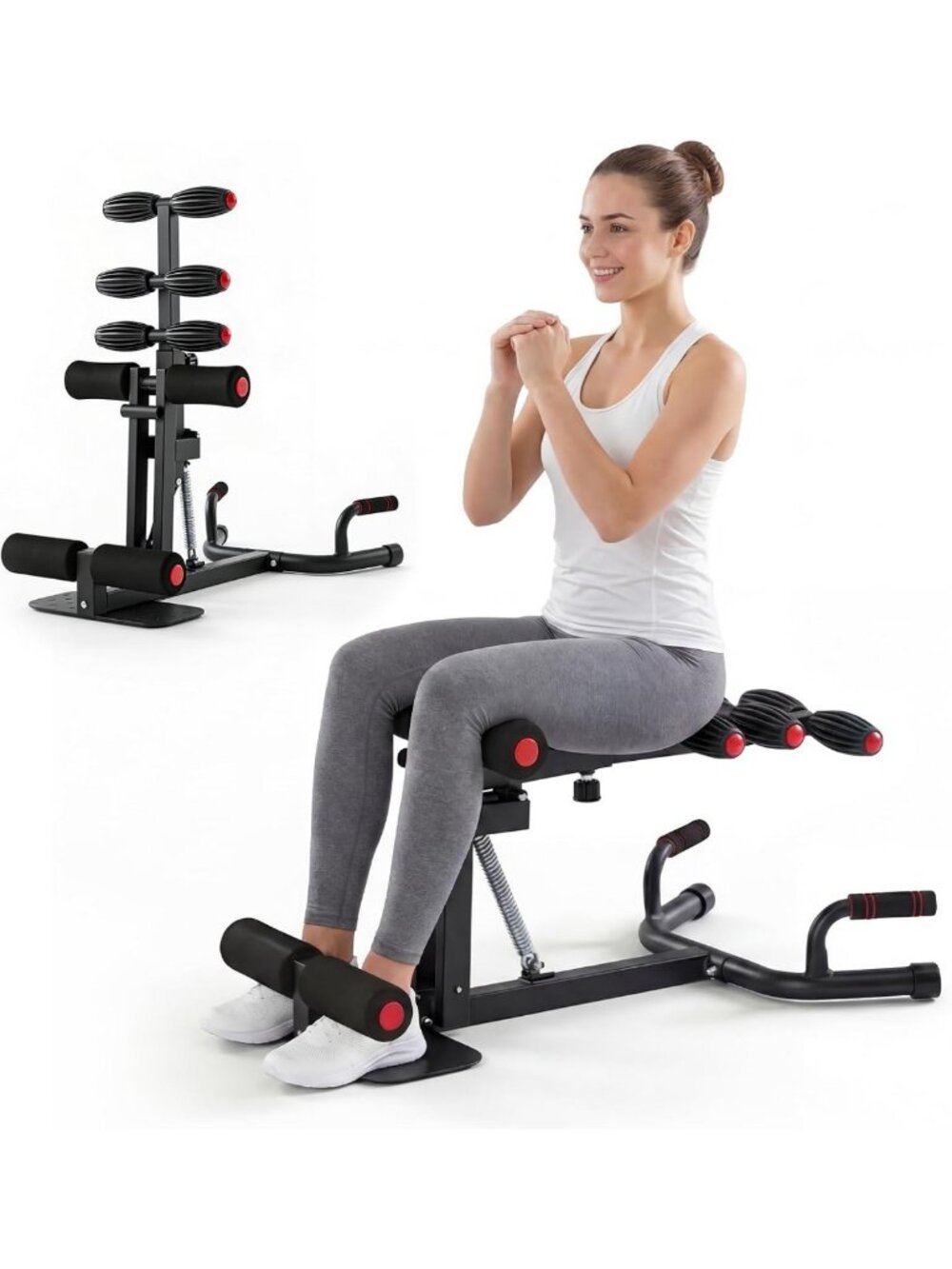 Adjustable Deep Squat Machine for Women | Compact Home Gym Leg & Glute Trainer